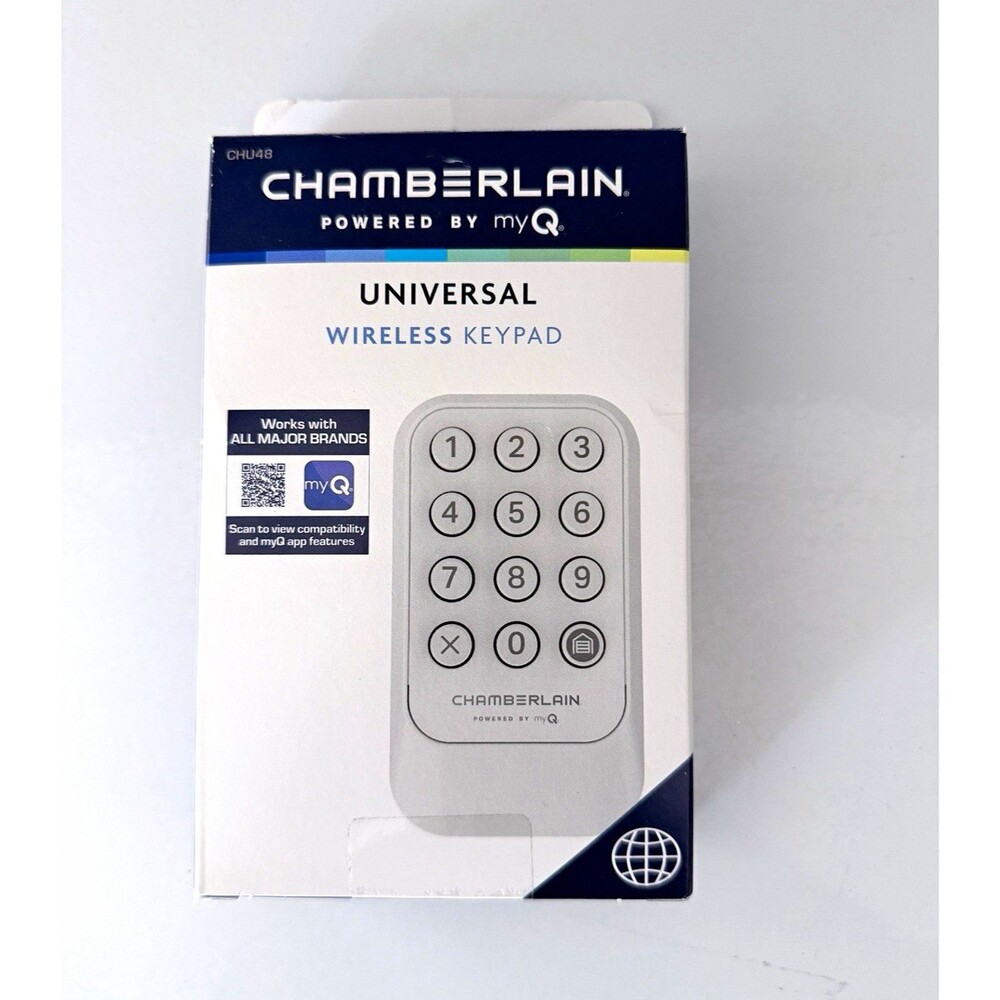 Chamberlain myQ CHU48 Universal Wireless Garage Door Keypad White 12-Button